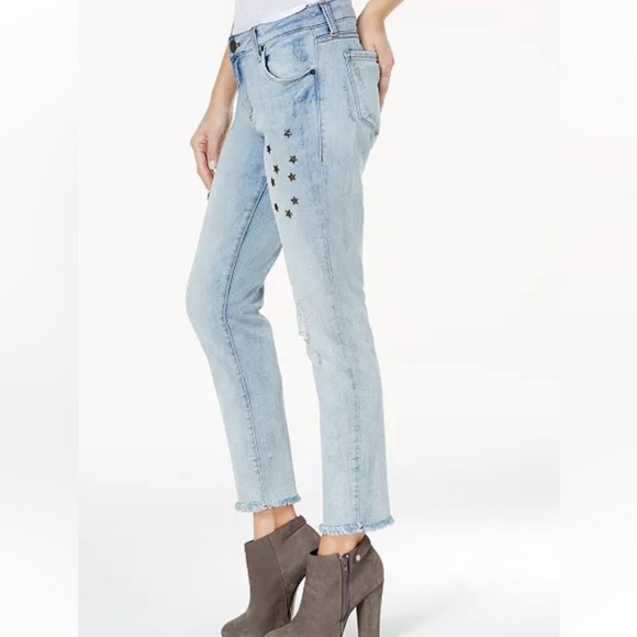 STS Blue Star Stud Taylor Tomboy Jeans Distressed Raw Hem - Boyfriend Fit - Picture 14 of 14